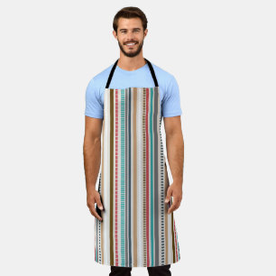 Men's Pastel Striped Apron