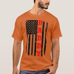 Mens Patriotic American Daddy Father Day T Father T-Shirt