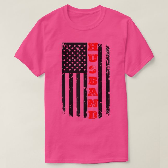 Mens Patriotic American Flag Father Day - Dad TShi T-Shirt (Design Front)