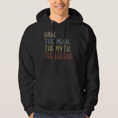 Mens Paw  From Grandchildren Men Funny Paw Myth Le Hoodie