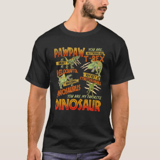 Mens Pawpaw You Are As Strong As Daddy Dinosaur Re T-Shirt