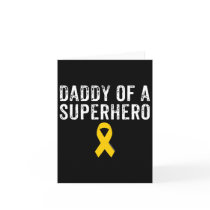 Mens Pediatric Childhood Cancer Awareness Daddy Of Card
