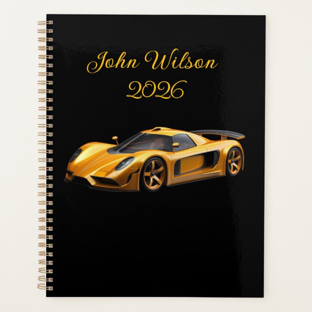 Men's Personalised 2026 Planner (Front)