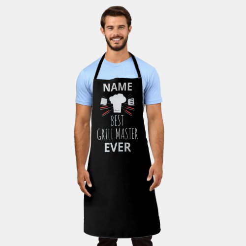 Mens Personalized All_Over Print Apron