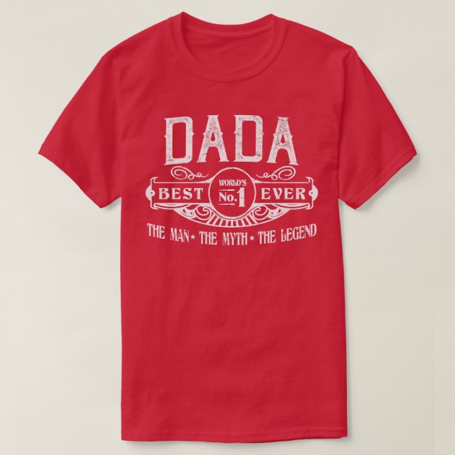 Mens Personalized Dada Best No  T-Shirt (Design Front)