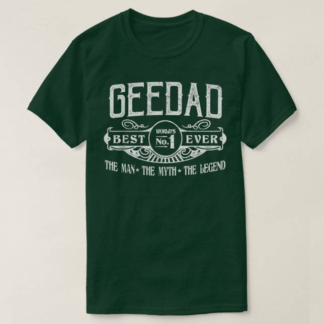 Mens Personalized Geedad Best No  T-Shirt (Design Front)