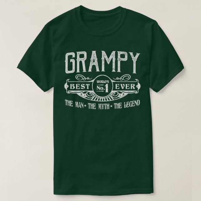 Mens Personalized Grampy Best No  T-Shirt (Design Front)