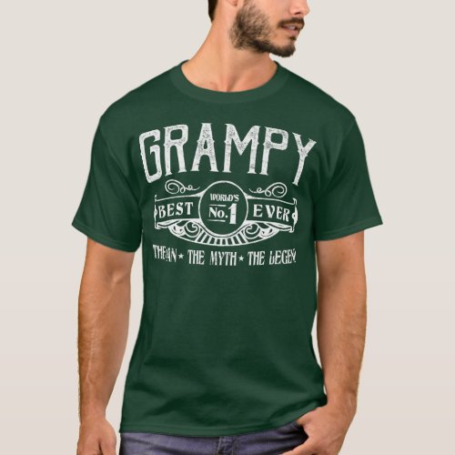 Mens Personalized Grampy Best No  T_Shirt