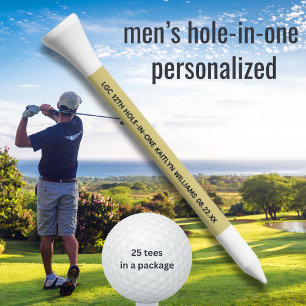 MEN'S PERSONALIZED HOLE IN ONE GOLF CLUB LEAGUE TEES