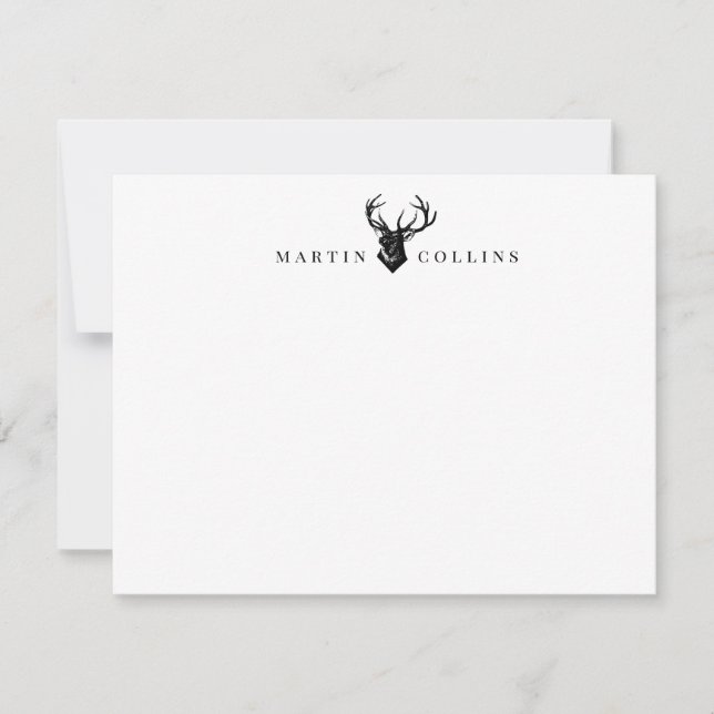 Men's Personalized Note Card (Front)