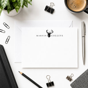 Men's Personalized Note Card