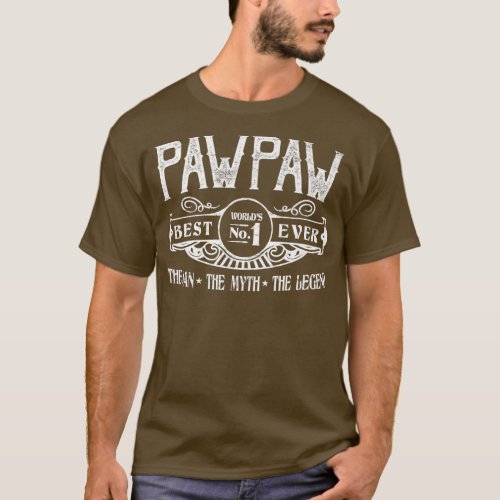 Mens Personalized Pawpaw Best No  T_Shirt