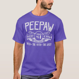 Mens Personalized Peepaw Best No T-Shirt