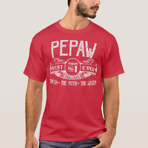 Mens Personalized Pepaw Best No T-Shirt