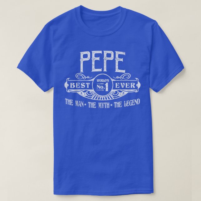 Mens Personalized Pepe Best No  T-Shirt (Design Front)