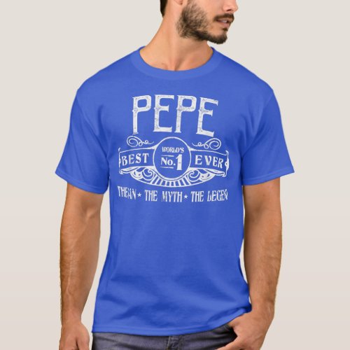 Mens Personalized Pepe Best No  T_Shirt
