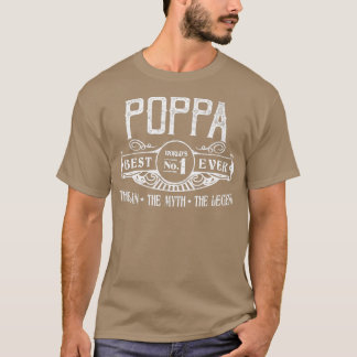Mens Personalized Poppa Best No  T-Shirt