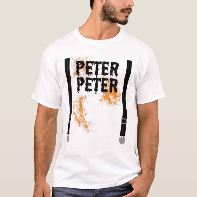 Mens Peter Peter Pumpkin Eater Matching Couple Hal T-Shirt (Front)