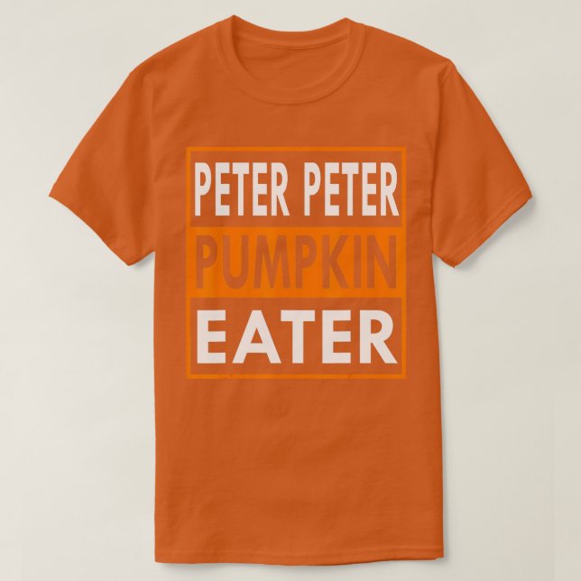 Mens Peter Pumpkin Eater Matching Couple Halloween T-Shirt (Design Front)