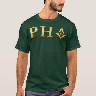 Mens PHA Freemason Prince Hall Mason Masonic T-Shirt