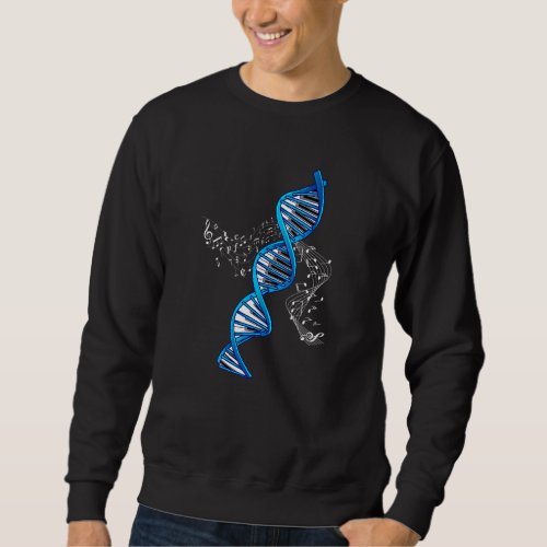 Mens Piano Keyboard Player Dna Music Science Sweatshirt