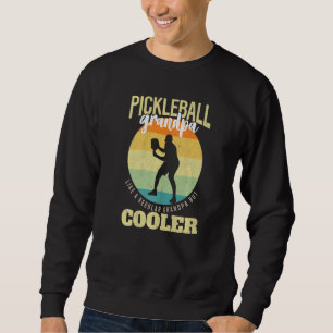 Mens Pickle Ball Grandfather Paddleball Player Pic Sweatshirt