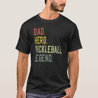 Mens Pickleball Dad Hero Pickleball Legend Vintag T-Shirt