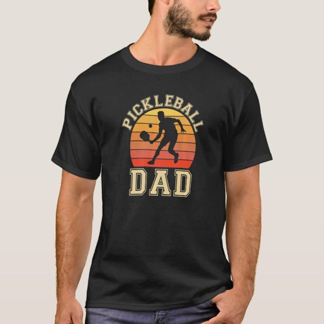 Mens Pickleball Dad  Love Pickleball Player Father T-Shirt (Front)