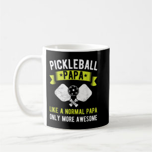 Mens Pickleball Papa Only More Awesome Funny Fathe Coffee Mug