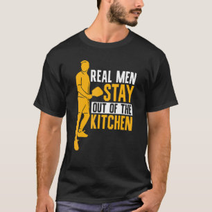 Mens Pickleball Player Real Men Stay Out Of The T-Shirt