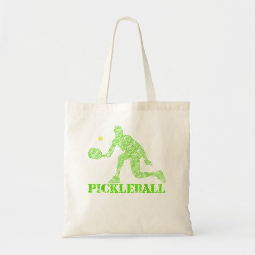 Mens Pickleball Player Typography 813 Tote Bag