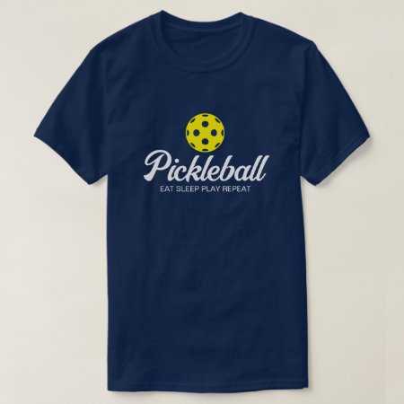 Men's Pickleball T Shirt - Navy Blue Color