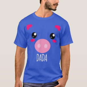Mens Pig Face Kawaii Halloween Costume For Dada Fu T-Shirt