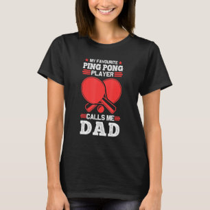 Mens Ping Pong Player Calls Me Dad Ping Pong T-Shirt