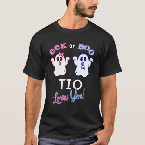 Mens Pink Or Blue Tio Loves You Halloween Gender R T_Shirt