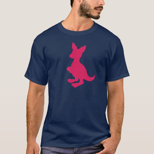 Men's Pink Wallaby Tee (Front)