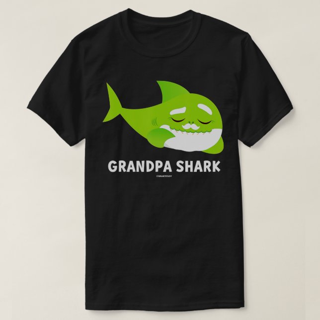 Mens Pinkfong Grandpa Shark Official  T-Shirt (Design Front)