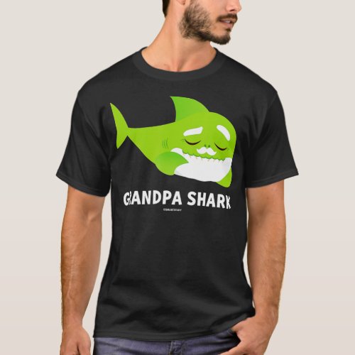 Mens Pinkfong Grandpa Shark Official  T_Shirt
