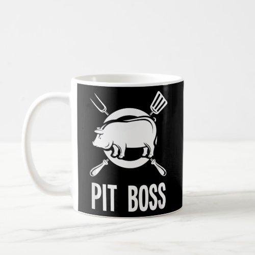 Mens Pit Boss BBQ Funny Pitmaster Pig Grilling Gif Coffee Mug