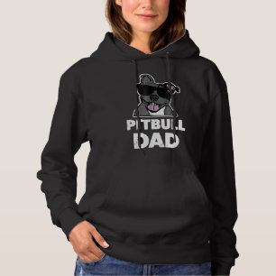 Mens Pitbull Dad Mens  Blue Nose Pit Bull Dog Hoodie
