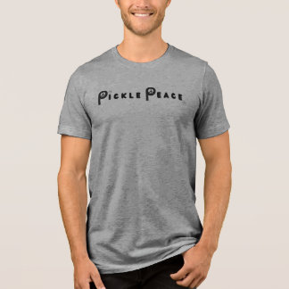 Mens Plain Pickle Peace Tri-Blend Shirt