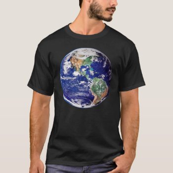 Men's Planet Earth T-shirt by interstellaryeller at Zazzle