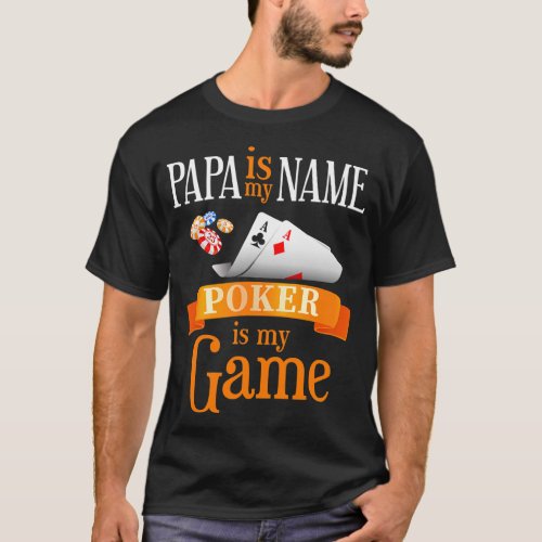 Mens Poker Dad Shirt Funny Father Poker Player Quo