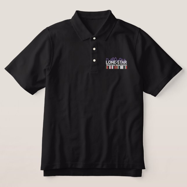 Men's Polo (Black) (Design Front)