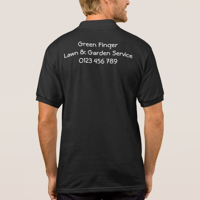 Men's Polo Shirt - Lawn and Garden (Back)