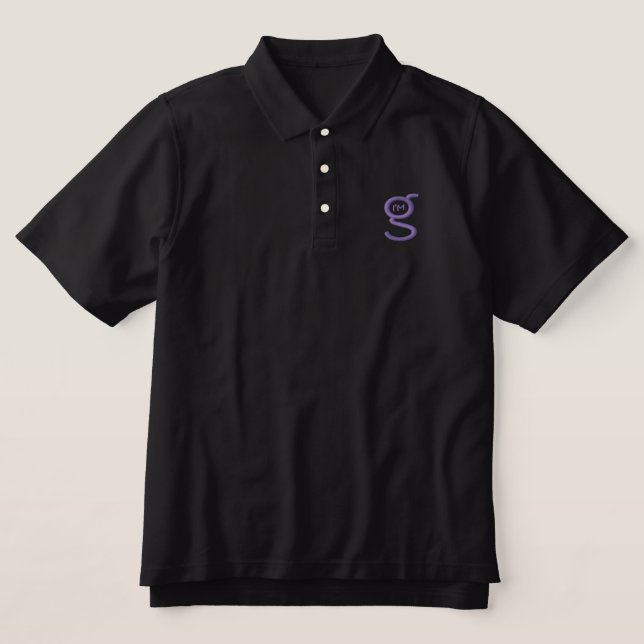 Mens Polo Shirt w Grey Logo (Design Front)