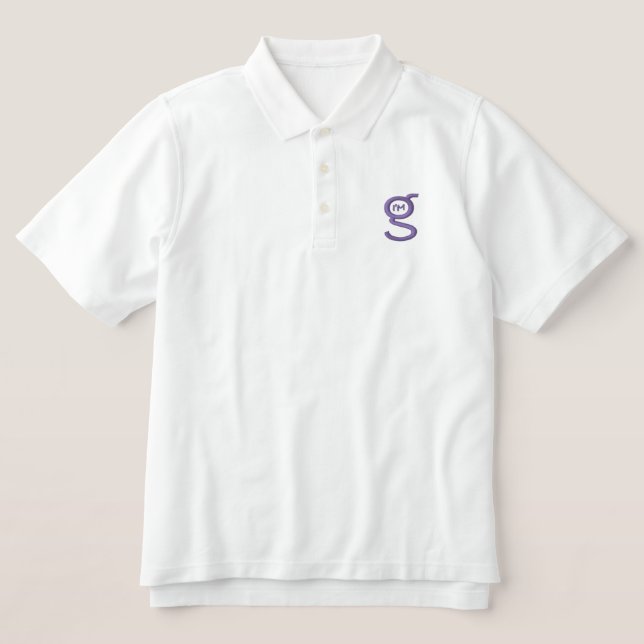 Mens Polo Shirt w Grey Logo (Design Front)