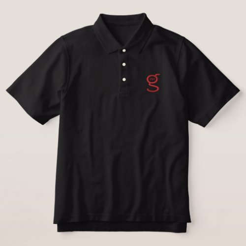 Mens Polo Shirt w Red Logo