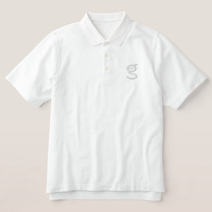 Mens Polo Shirt w White Logo