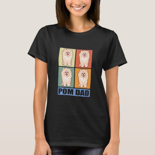 Mens Pom Dad Dog Owner Pomeranian  T_Shirt